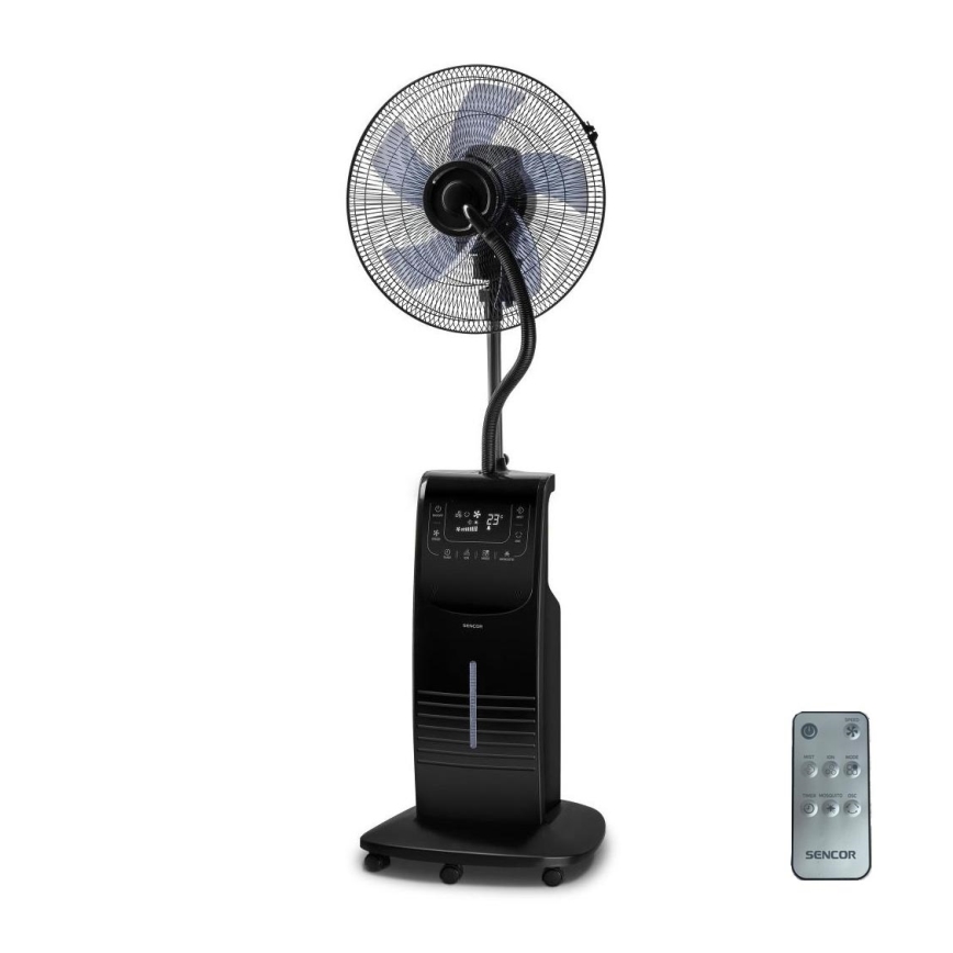 Sencor- Rafraîchisseur d'air avec brumisateur d'eau 90W/230V noir + télécommande