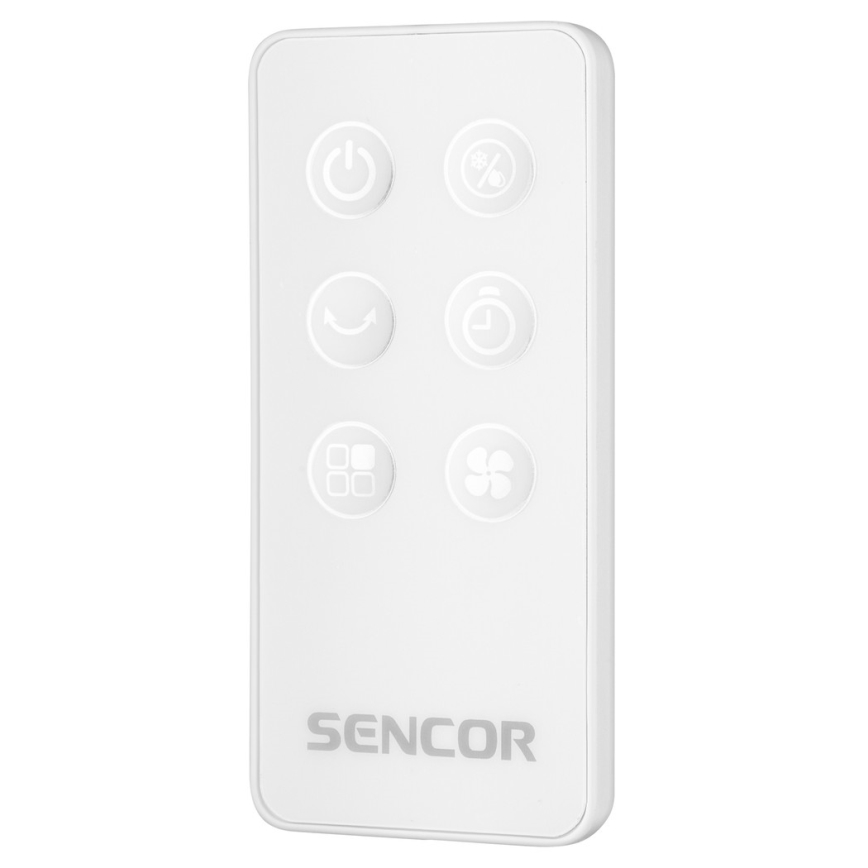 Sencor - Rafraîchisseur d'air portable avec écran LED 3en1 45W/230V blanc + télécommande