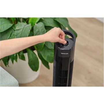 Sencor - Ventilateur sur pied 50W/230V noir