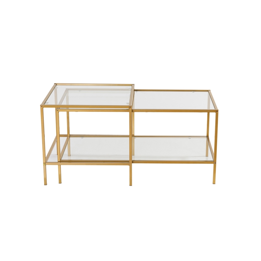 SET 2x Koffie Tafel SEVAY goud