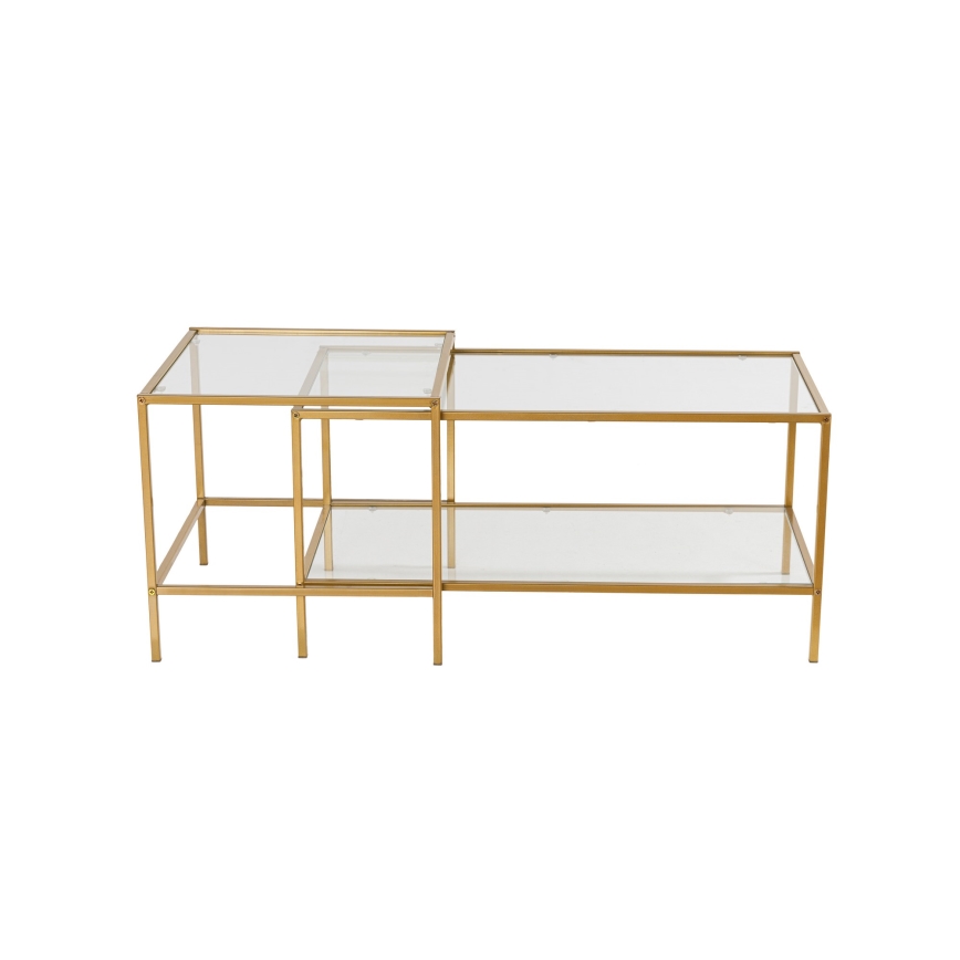 SET 2x Koffie Tafel SEVAY goud