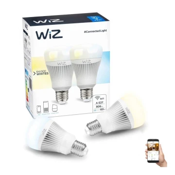 SET 2x LED Dimbare lamp E27/11.5W/230V 2700-6500K Wifi - WiZ