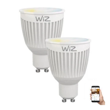 SET 2x LED Dimbare lamp GU10/6.5W/230V 2700-6500K Wifi - WiZ