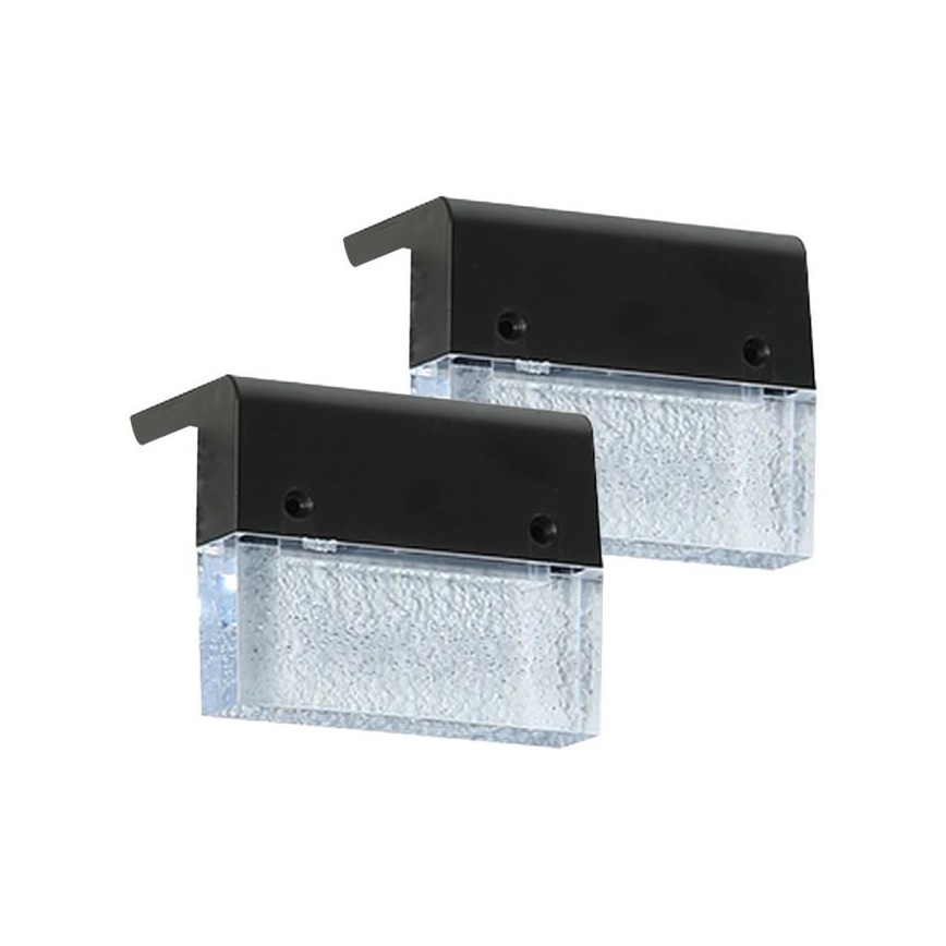 SET 2x LED RGB Solar wand lamp LED/1W/1,2V 3500K IP65