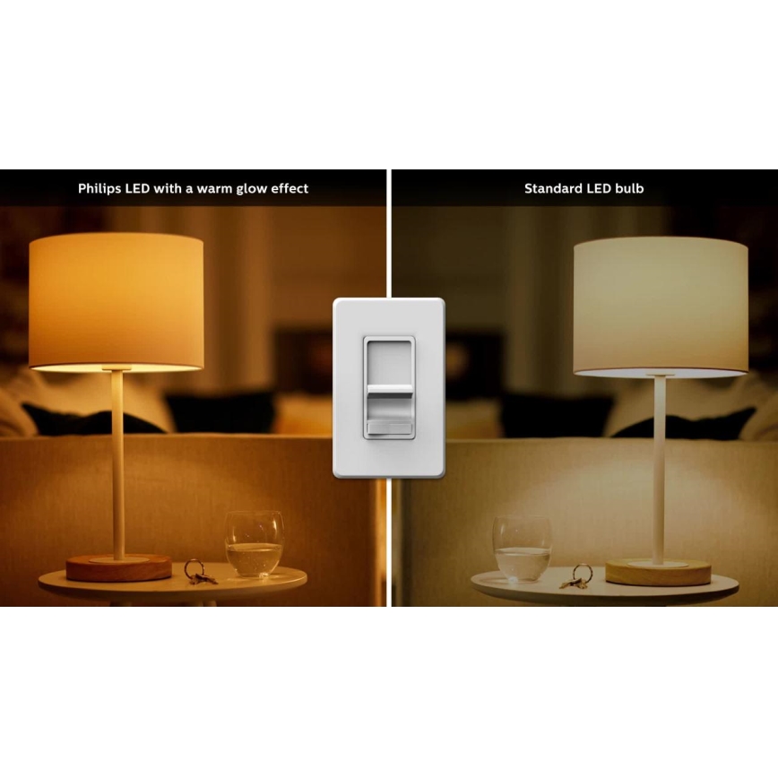 SET 3x Dimbare LED Lamp Philips Warm Glow GU10/3,8W/230V 2200-2700K CRI 90