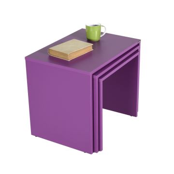 SET 3x Koffie Tafel paars