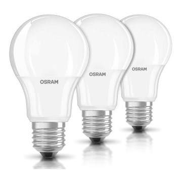 SET 3xLED Lamp E27/8,5W/230V 2700K - Osram