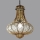 SIRU - Hanglamp aan een ketting DOGE 1xE27/60W/230V diameter 30 cm beige/zwart Venetiaans glas