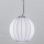 SIRU - Hanglamp aan een koord SFERA 1xE27/60W/230V diameter 32 cm zwart/wit Venetiaans glas