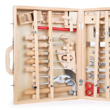 Small Foot - Mallette avec outils en bois Deluxe