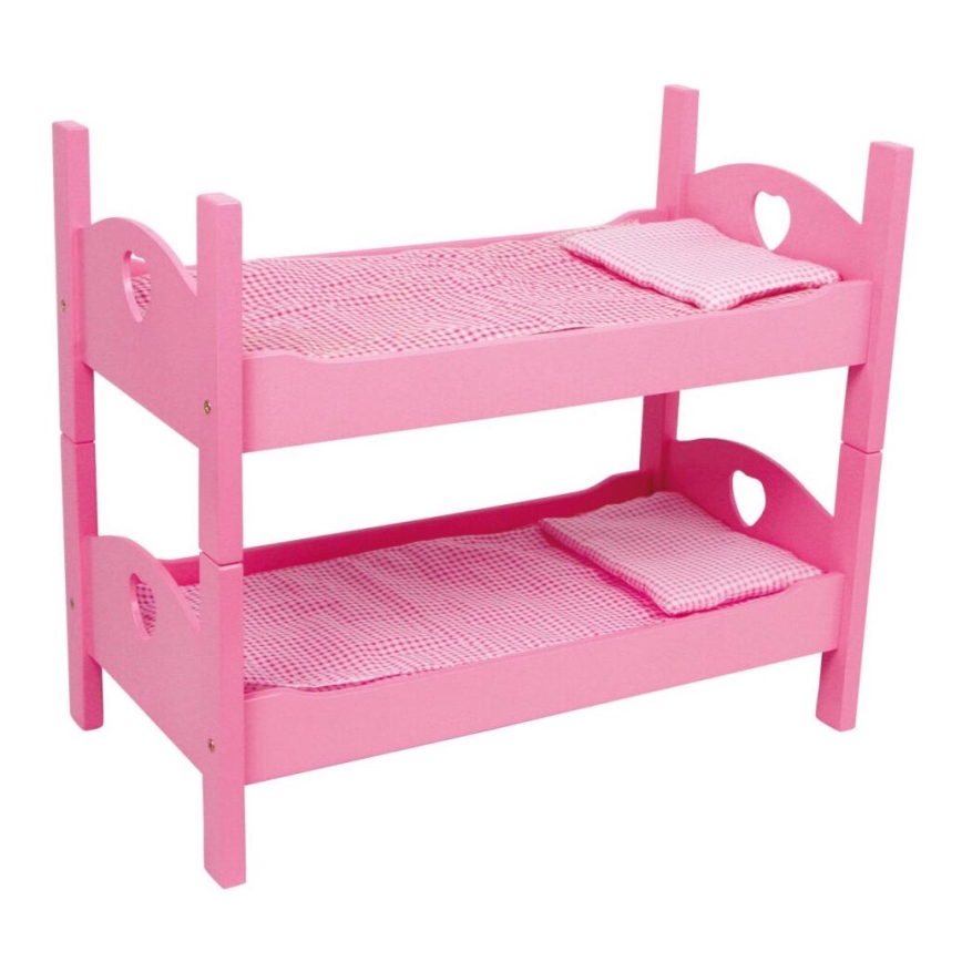 Small Foot - Stapelbed voor poppen roze