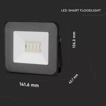 Smart projecteur LED RGB à intensité variable LED/20W/230V IP65 noir