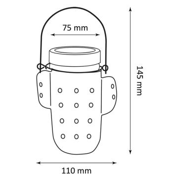 Solar LED Lamp CACTUS LED/1,2V IP44