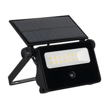 Solar LED Schijnwerper met Sensor LED/10W/5,5V IP65