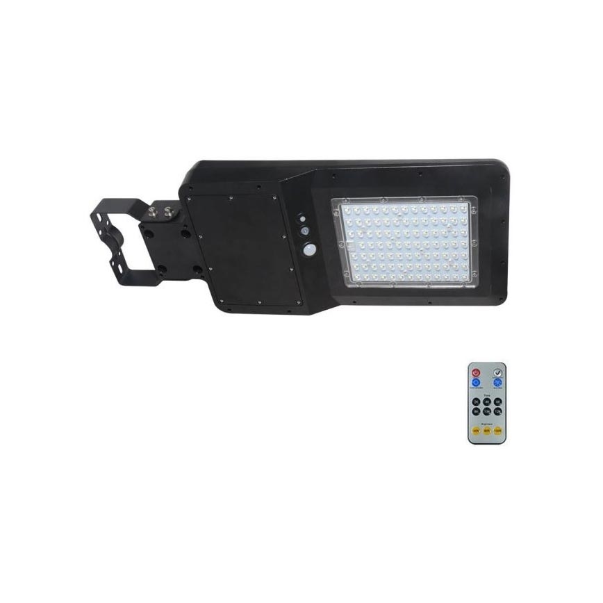 Solar LED Straatlamp met sensor LED/40W/9,6V IP65 6000K + afstandsbediening