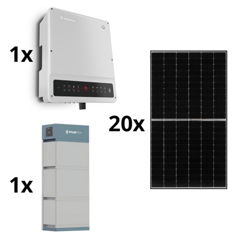 De Kamer Marxistisch Dosering Solar set GOODWE - 8kWp JINKO + 8kW GOODWE hybride omvormer 3p +10,65 kWh  batterij PYLONTECH H2 | Lu