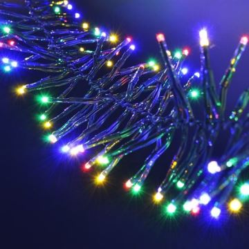 LED Kerst Lichtketting 576xLED/8 functies 8m IP44 meerdere kleuren + afstandsbediening