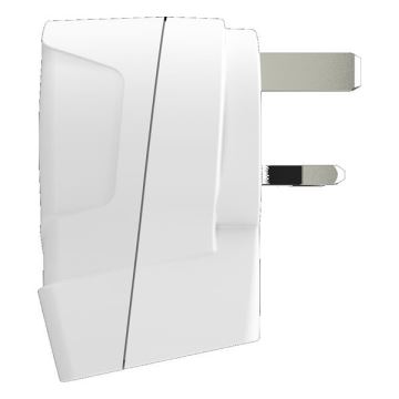 Reisstekker voor UK 230V + 2x USB poort