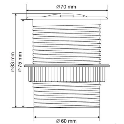 Inbouw USB stopcontact met deksel 230V