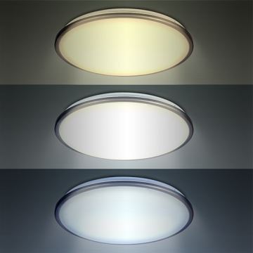 LED Plafondlamp dimbaar SILVER LED/24W/230V + AB