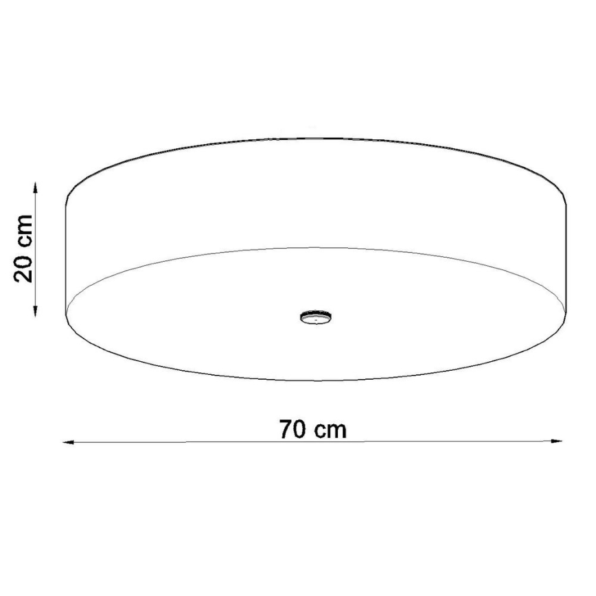 Plafond Lamp SKALA 6x E27 / 60W / 230V d. 70 cm wit