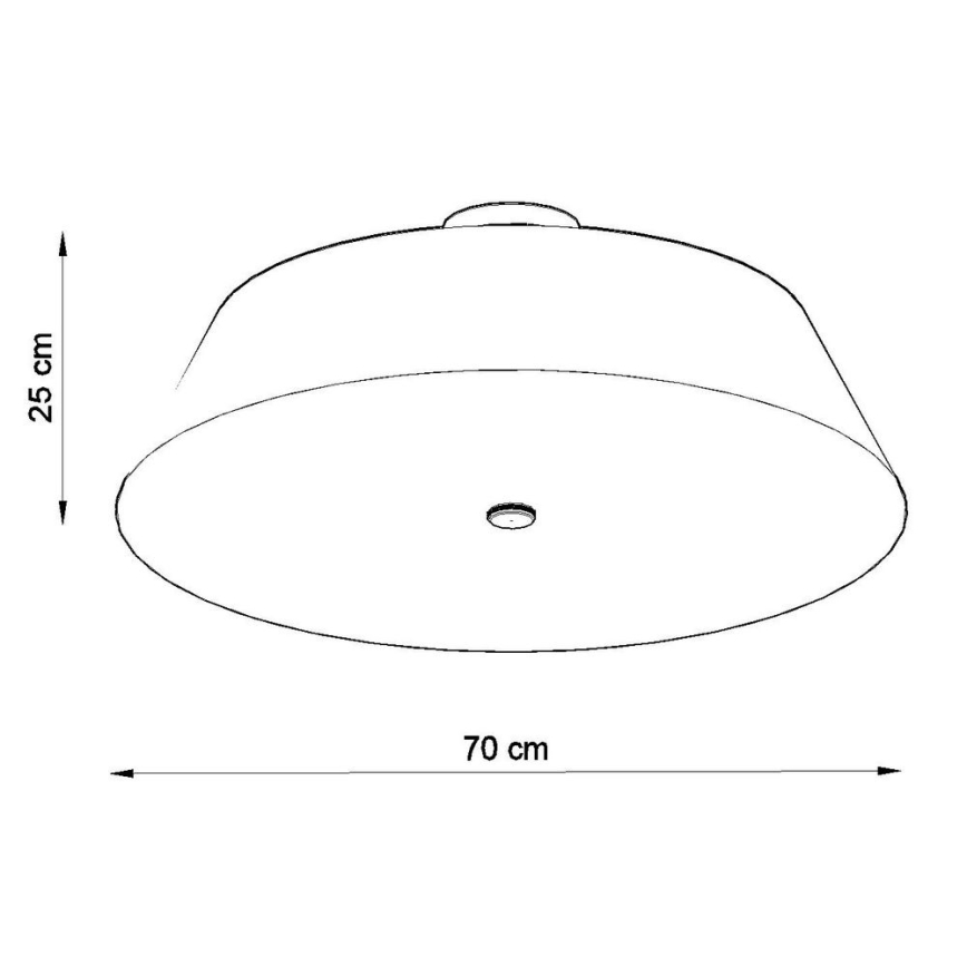 Plafond Lamp VEGA 5x E27 / 60W / 230V d. 70 cm wit