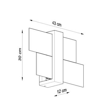 Applique murale FENIKS 1 1xE27/60W/230V Bouleau/hêtre/blanc