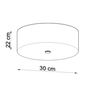 Plafondlamp SKALA 3xE27/60W/230V diameter 30 cm wit