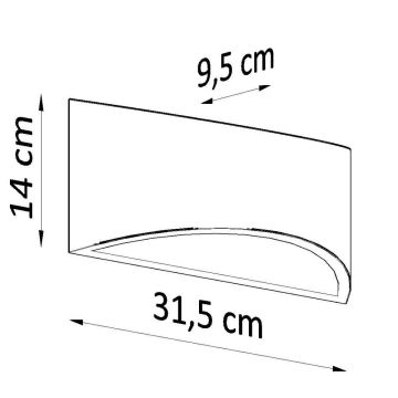 Applique murale VIXEN 1xG9/40W/230V