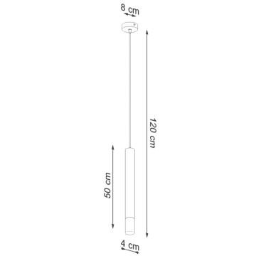 Hanglamp aan een koord VIZIER 1xG9/12W/230V wit