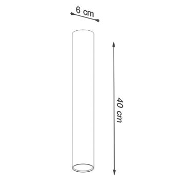 Spot LAGOS 1xGU10/40W/230V 40 cm zwart