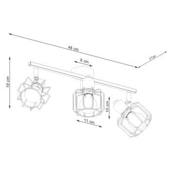 Spot BELUCI 3xE14/40W/230V blanc