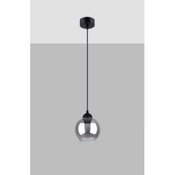 Hanglamp aan een koord ALINO 1xE27/60W/230V zwart