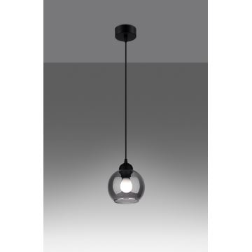 Hanglamp aan een koord ALINO 1xE27/60W/230V zwart