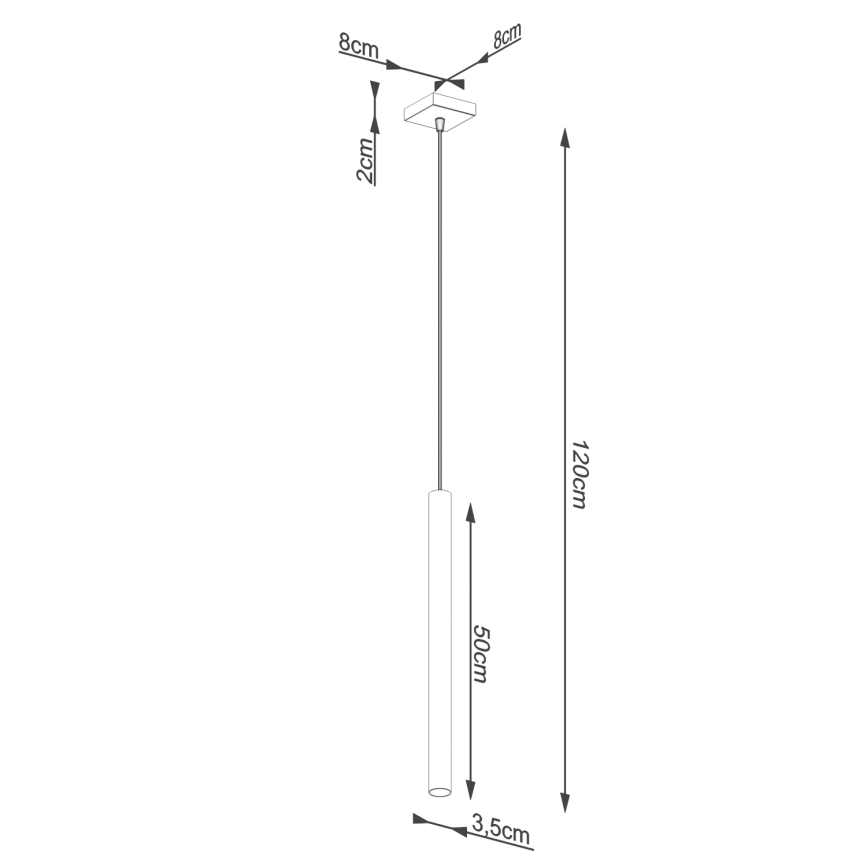 Suspension filaire PASTELO 1xG9/8W/230V hêtre