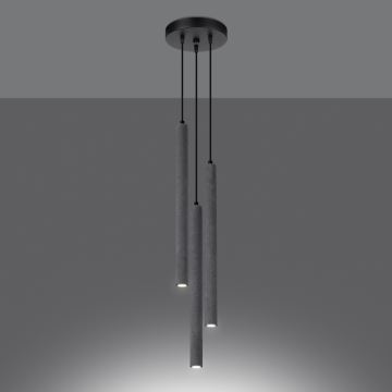 Suspension filaire PASTELO 3xG9/8W/230V béton