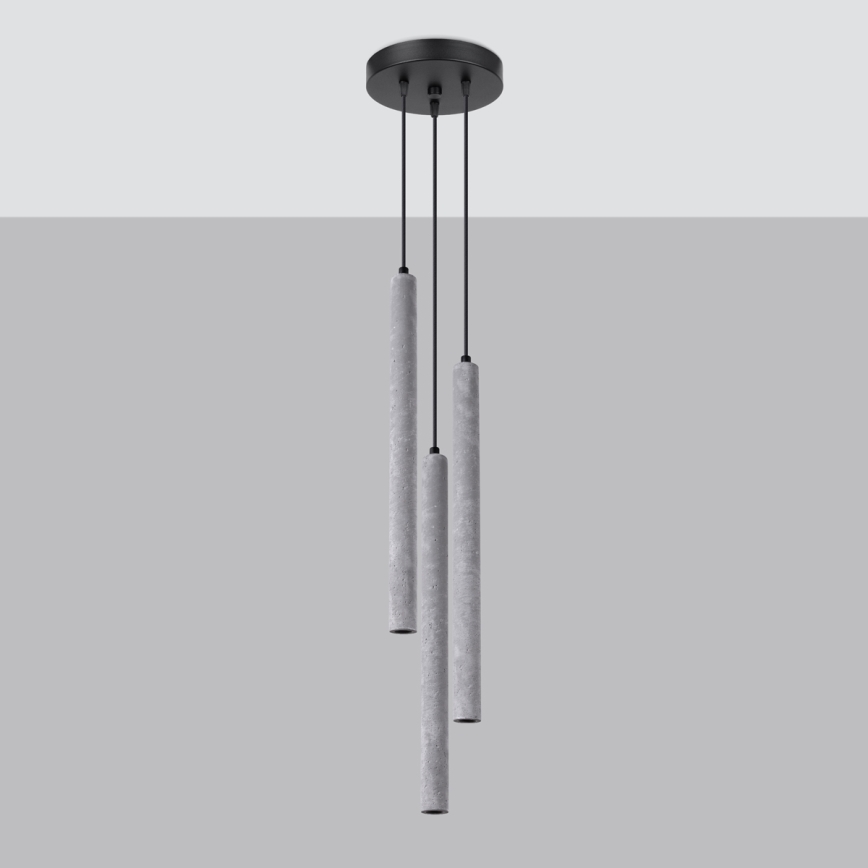 Suspension filaire PASTELO 3xG9/8W/230V béton