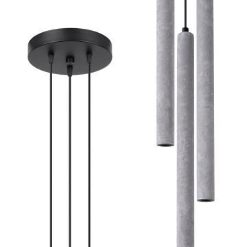 Suspension filaire PASTELO 3xG9/8W/230V béton