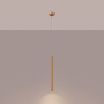 Hanglamp aan een koord ARCHE 1xG9/8W/230V goud