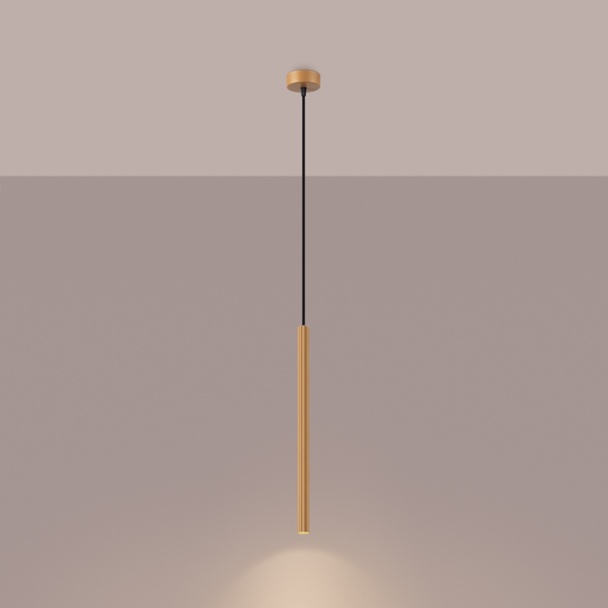 Hanglamp aan een koord ARCHE 1xG9/8W/230V goud