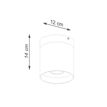 Spot RIF 1xGU10/10W/230V d. 12 cm blanc