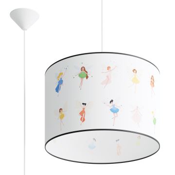 Suspension filaire enfant FAIRY 1xE27/15W/230V d. 40 cm Fée