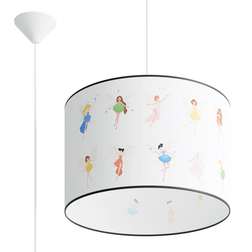 Suspension filaire enfant FAIRY 1xE27/15W/230V d. 40 cm Fée