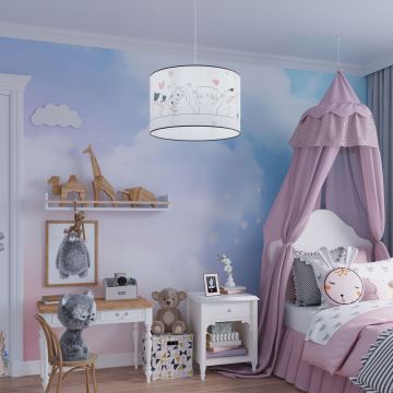 Kinder hanglamp aan een koord CAT 1xE27/15W/230V diameter 40 cm kat