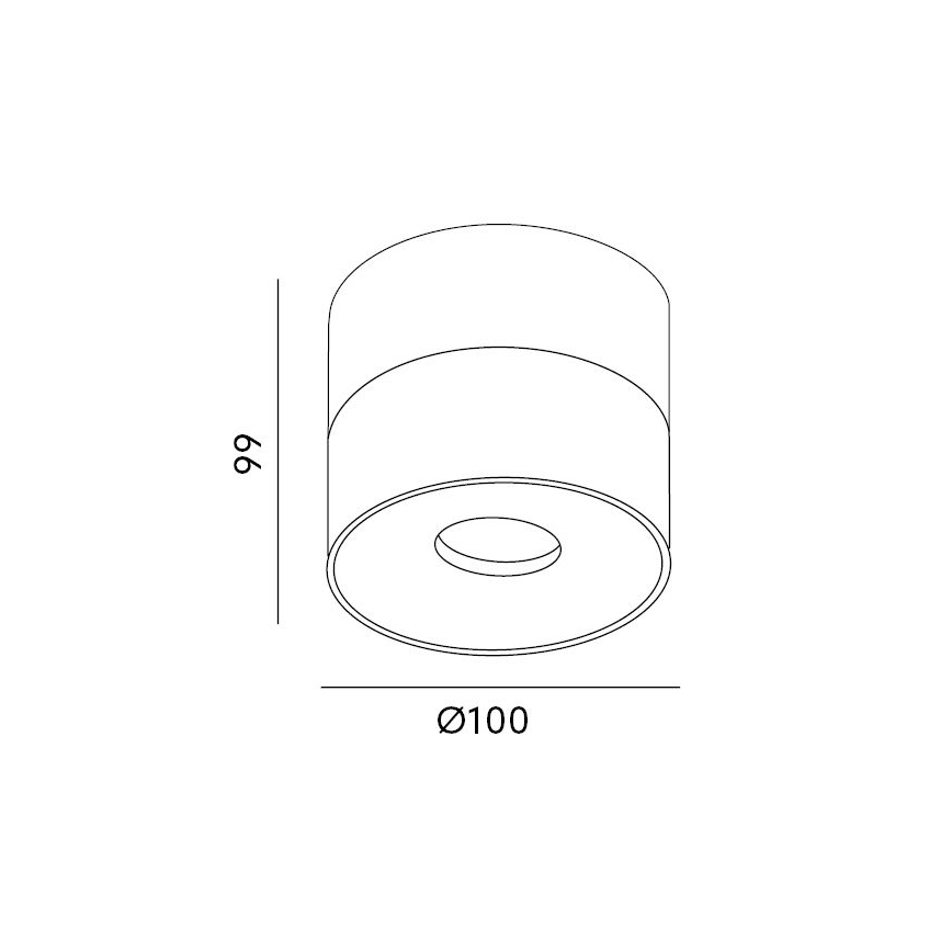 Spot à intensité variable LAHTI LED/13,5W/230V 3000K CRI 90 blanc