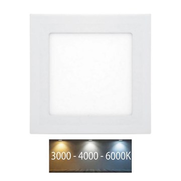 Spot encastrable de salle de bain RAFA LED/6W/230V 3000/4000/6000K 12x12 cm IP44 blanc