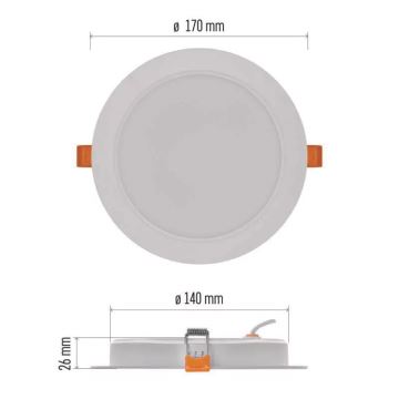 Spot encastrable LED LED/18W/230V diam. 17 cm blanc