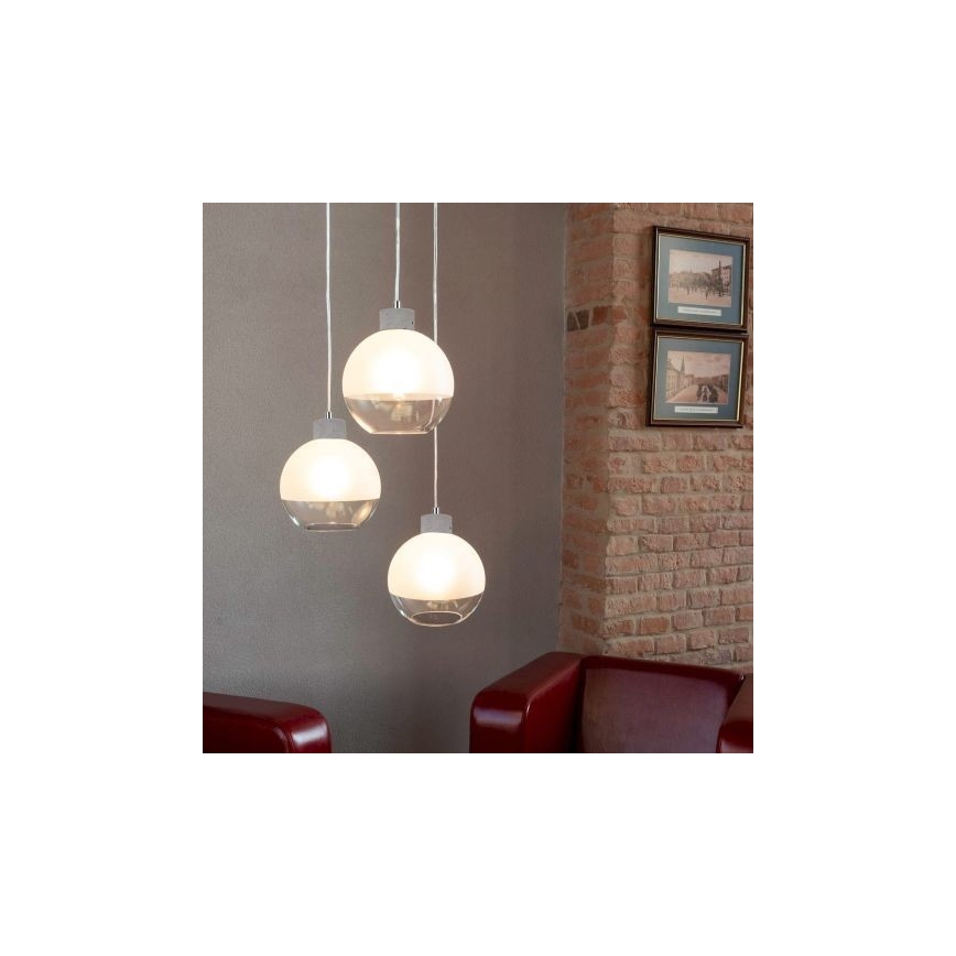 Hanglamp aan koord FRESH 3xE27/60W/230V - FSC-gecertificeerd