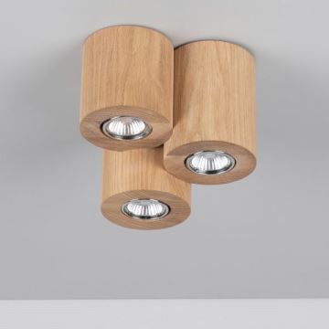 Plafondlamp WOODDREAM 3xGU10/6W/230V - FSC-gecertificeerd