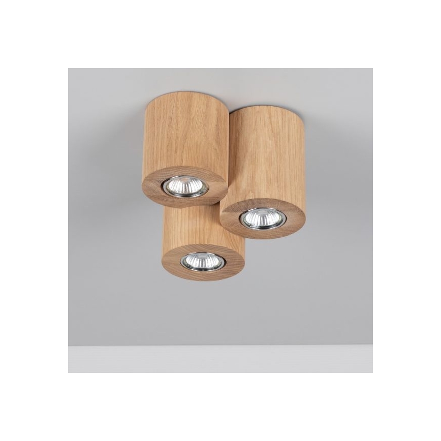 Plafondlamp WOODDREAM 3xGU10/6W/230V - FSC-gecertificeerd